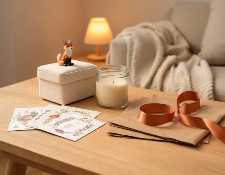 Curated considered gift guide table